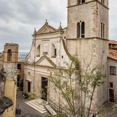 Chiesa di San Lorenzo Martire a Sant'Oreste veduta aerea