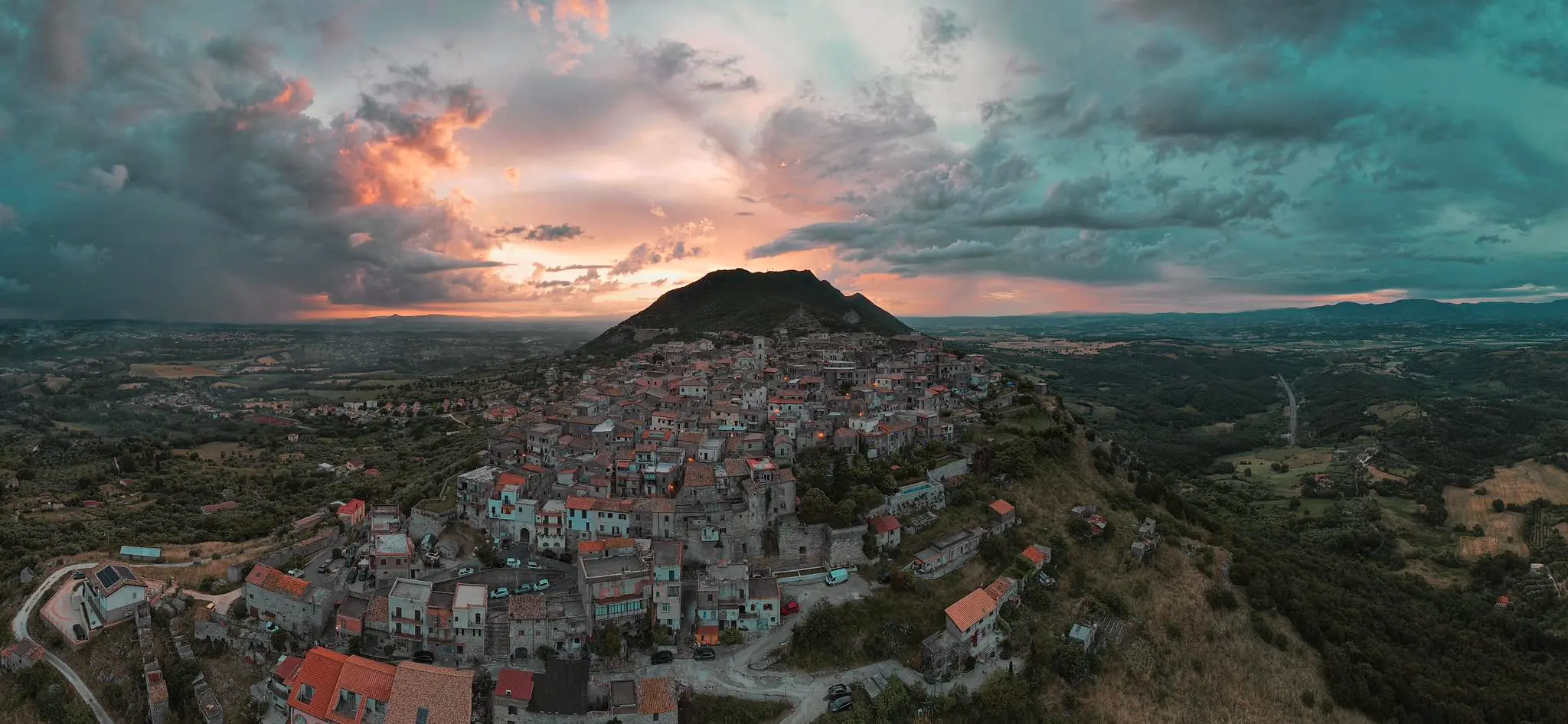 Vista dall'alto di Sant'Oreste